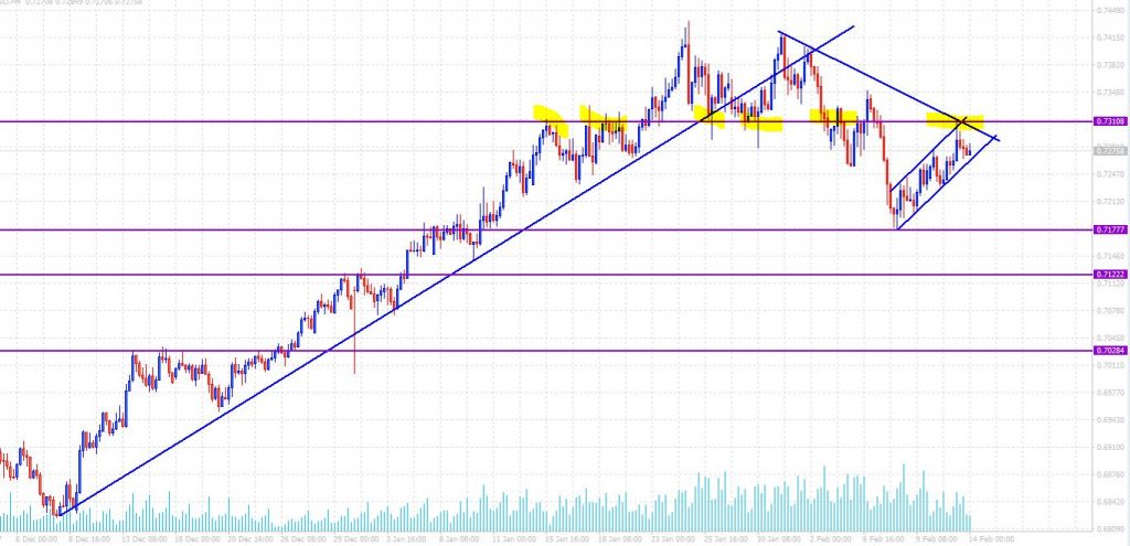 NZDUSD Bear Flag support and resistance
